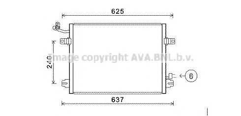 PRASCO JR5048 Condenser, air conditioning